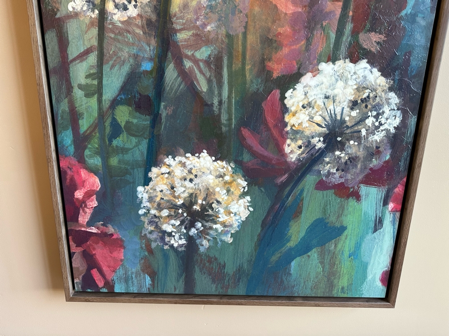 Canvas Print Titled 'Garden Sun II' 30 X 63 Framed [CR] [Photo 2]