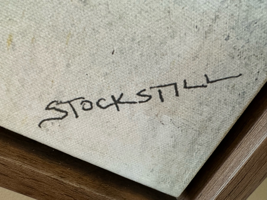 Large Modern Abstract Canvas Print By Sarah Stockstill Titled Detroit 54 X 72 Framed [CR] [Photo 7]