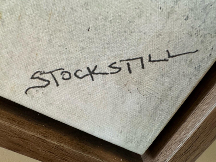 Large Modern Abstract Canvas Print By Sarah Stockstill Titled Detroit 54 X 72 Framed [CR] [Photo 6]