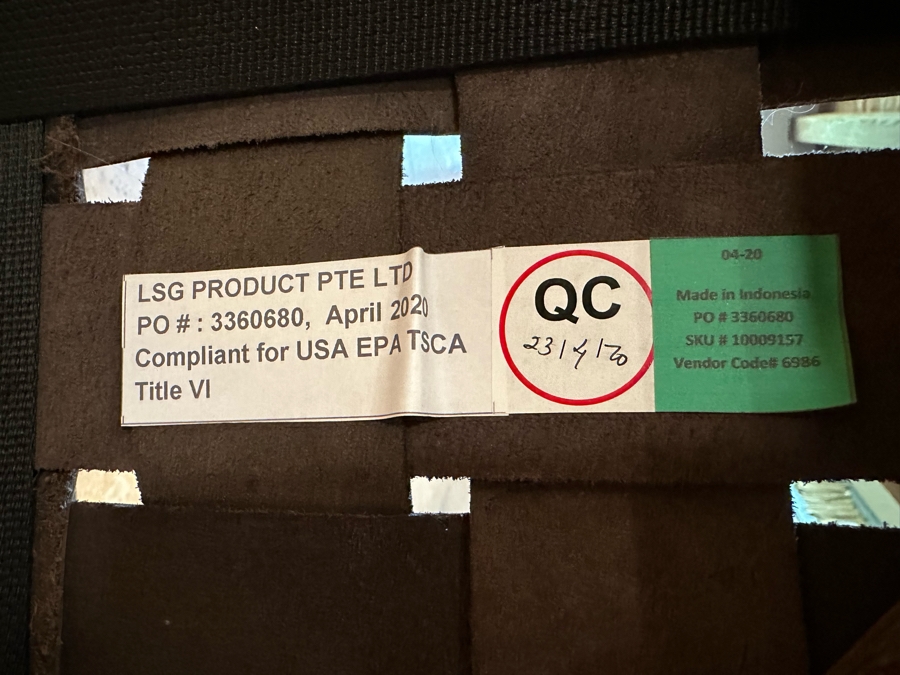 Set Of Three Wooden With Woven Leather Bar Stools [CR] [Photo 7]