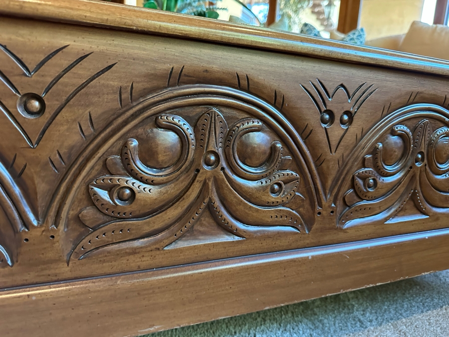 Wooden Square Coffee Table With Drawer 4'W X 4'D X 1'6'H [CR] [Photo 8]