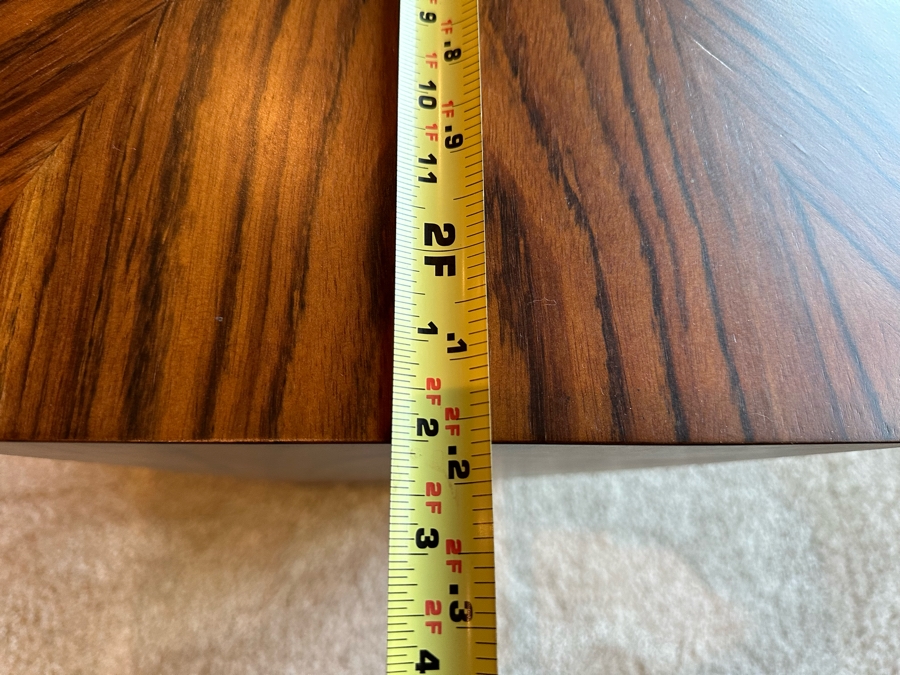 Modern 2-Tier Side Table 2'2'W X 2'2'H [CR] [Photo 9]