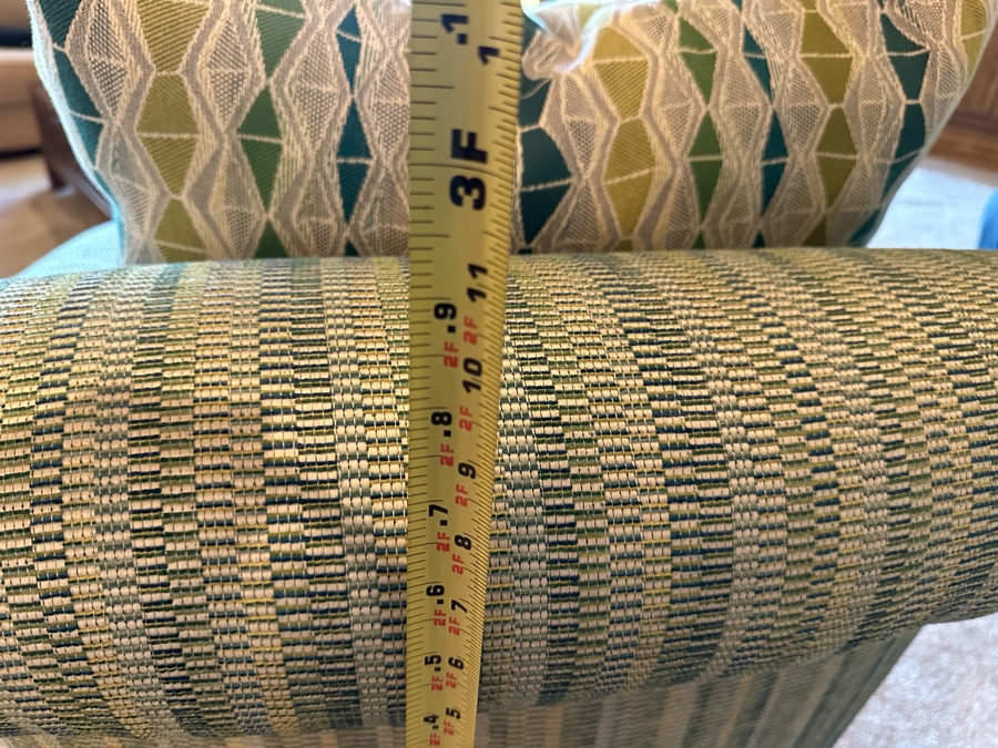 Set Of Two Upholstered Armchairs 3'W X 3'D X 2'11'H With Matching Ottomans [CR] [Photo 10]