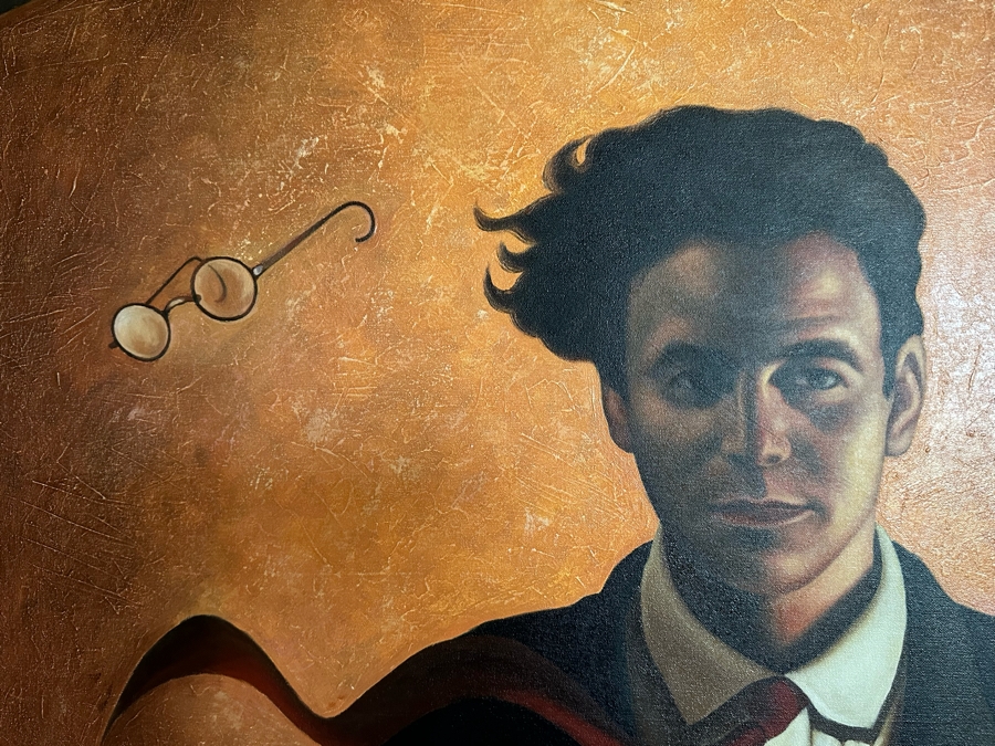 Alex Rovandi (b. 1943, Italian) Original Painting On Canvas Titled 'Blown Away' 3' X 4' Framed 3'9' X 4'9' [CR] [Photo 4]