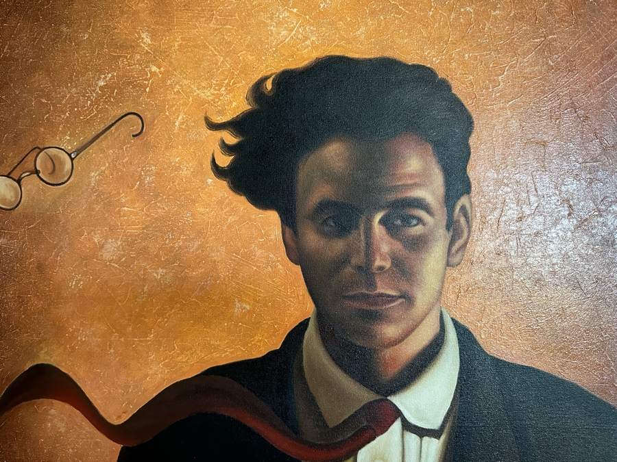 Alex Rovandi (b. 1943, Italian) Original Painting On Canvas Titled 'Blown Away' 3' X 4' Framed 3'9' X 4'9' [CR] [Photo 3]