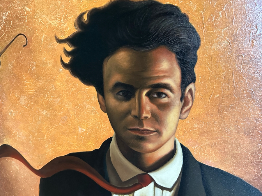 Alex Rovandi (b. 1943, Italian) Original Painting On Canvas Titled 'Blown Away' 3' X 4' Framed 3'9' X 4'9' [CR] [Photo 10]