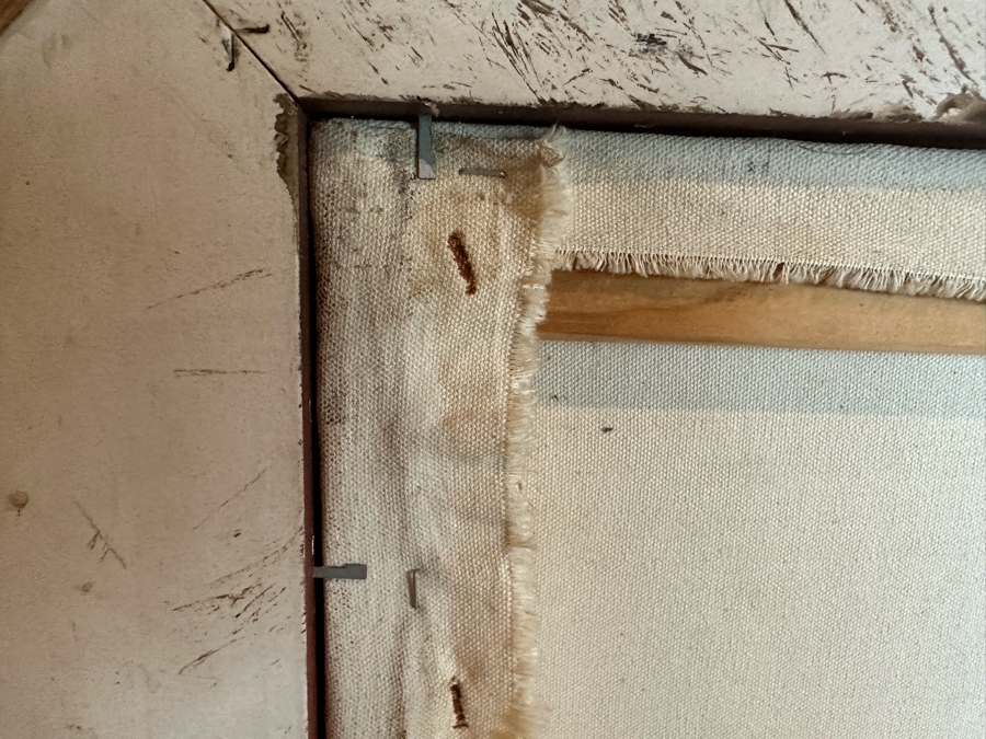 Alex Rovandi (b. 1943, Italian) Original Painting On Canvas Titled 'Blown Away' 3' X 4' Framed 3'9' X 4'9' [CR] [Photo 7]