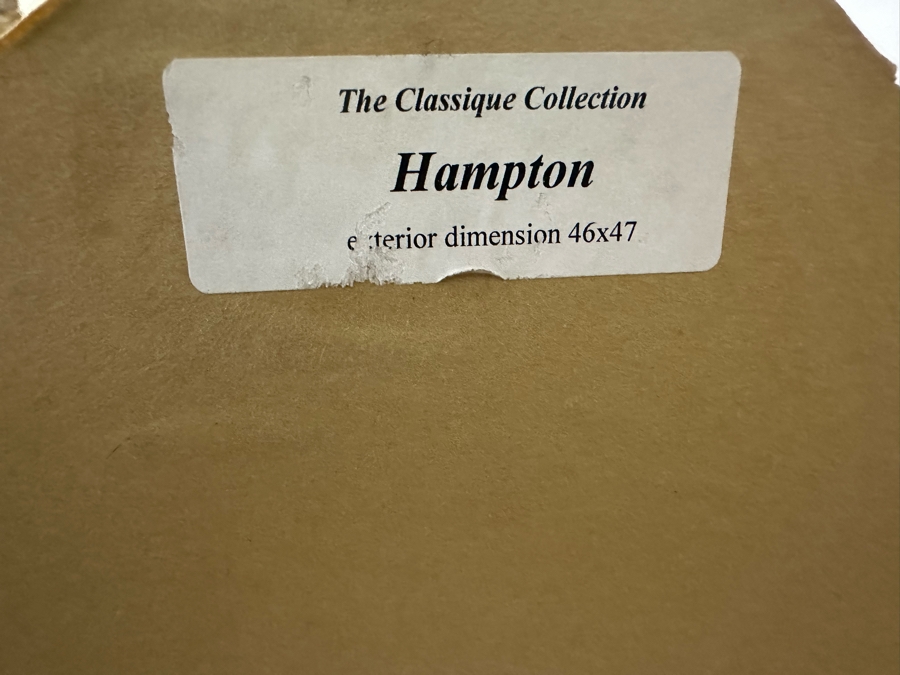 Gold Tone Wall Mirror The Classique Collection Hampton 46 X 47 [CR] [Photo 7]