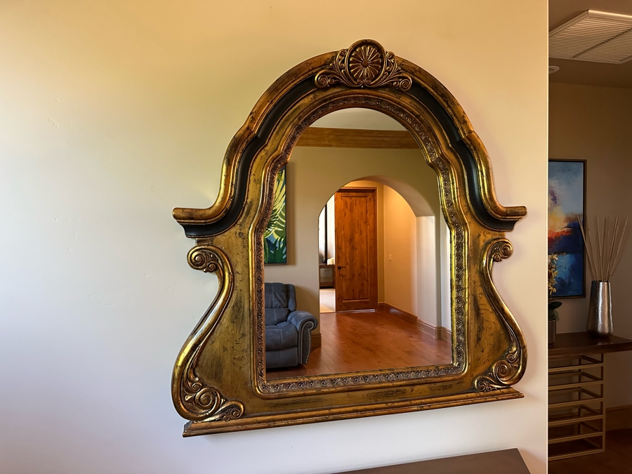 Gold Tone Wall Mirror The Classique Collection Hampton 46 X 47 [CR] [Photo 3]
