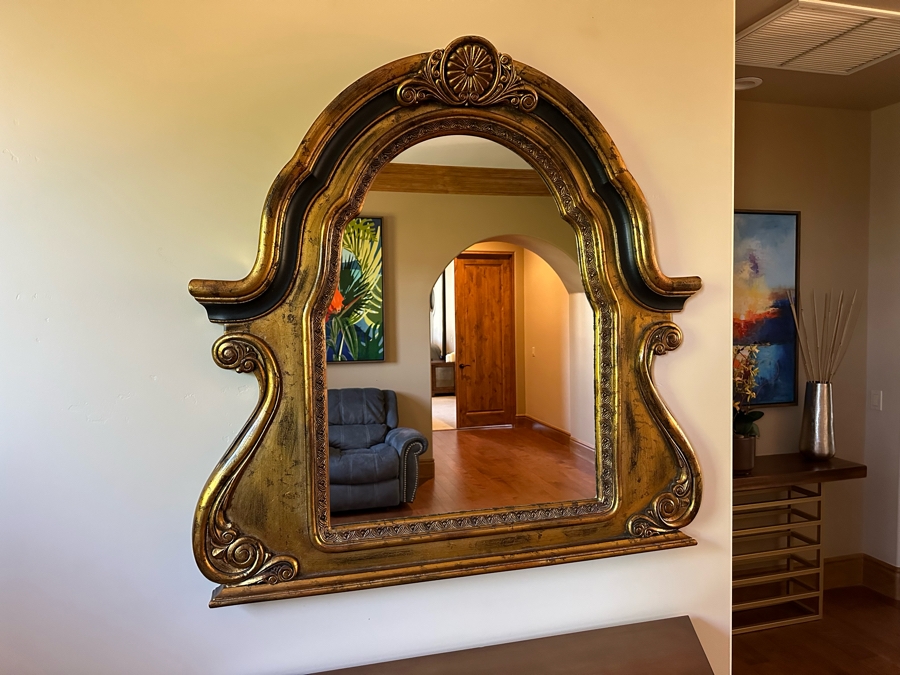 Gold Tone Wall Mirror The Classique Collection Hampton 46 X 47 [CR] [Photo 2]