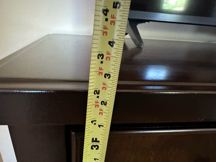 Seven Drawer Chest Of Drawers Dresser 5'6'W X 1'8'D X 3'3'H And Matching Nightstand 2'3'W X 1'5'D X 2'5'D By Millennium Ashley [CR] [Photo 9]