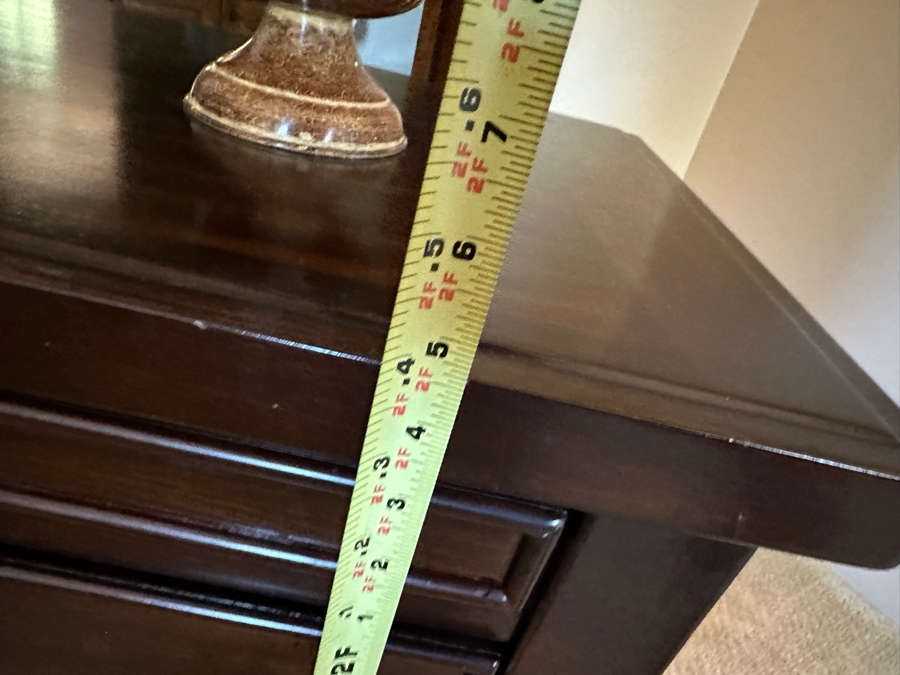 Seven Drawer Chest Of Drawers Dresser 5'6'W X 1'8'D X 3'3'H And Matching Nightstand 2'3'W X 1'5'D X 2'5'D By Millennium Ashley [CR] [Photo 12]