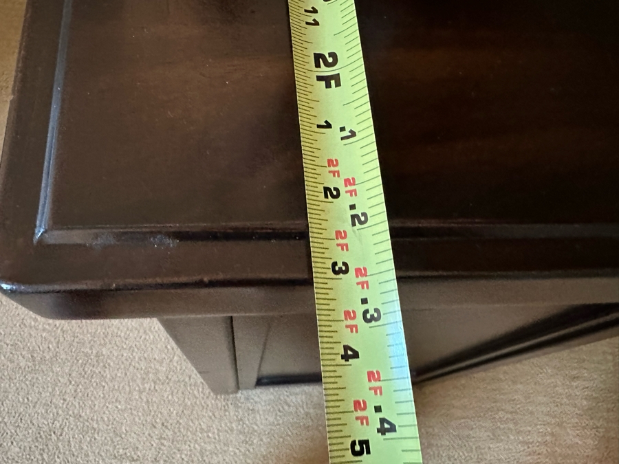 Seven Drawer Chest Of Drawers Dresser 5'6'W X 1'8'D X 3'3'H And Matching Nightstand 2'3'W X 1'5'D X 2'5'D By Millennium Ashley [CR] [Photo 10]