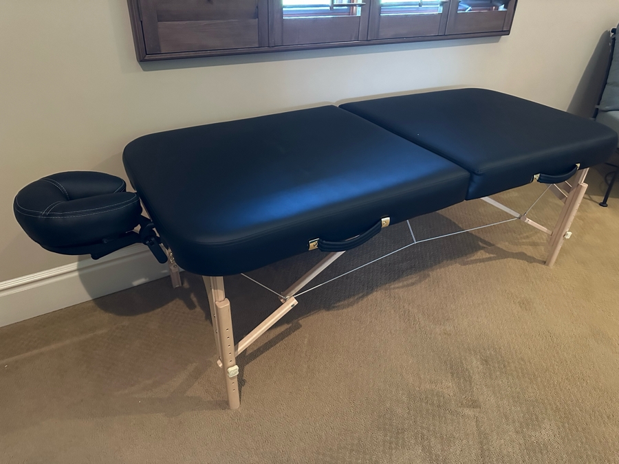 EarthLite Folding Portable Massage Table With Bag And Rolling Carrier 7'1'W X 2'8'D X 2'3'H [CR] [Photo 5]