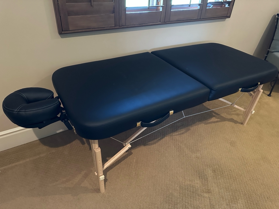EarthLite Folding Portable Massage Table With Bag And Rolling Carrier 7'1'W X 2'8'D X 2'3'H [CR] [Photo 6]