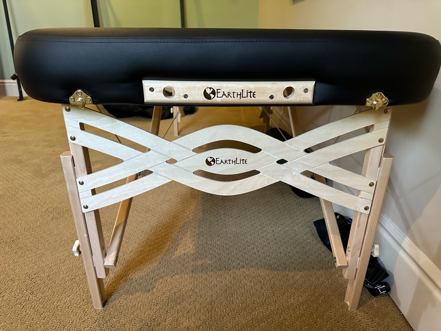 EarthLite Folding Portable Massage Table With Bag And Rolling Carrier 7'1'W X 2'8'D X 2'3'H [CR] [Photo 3]