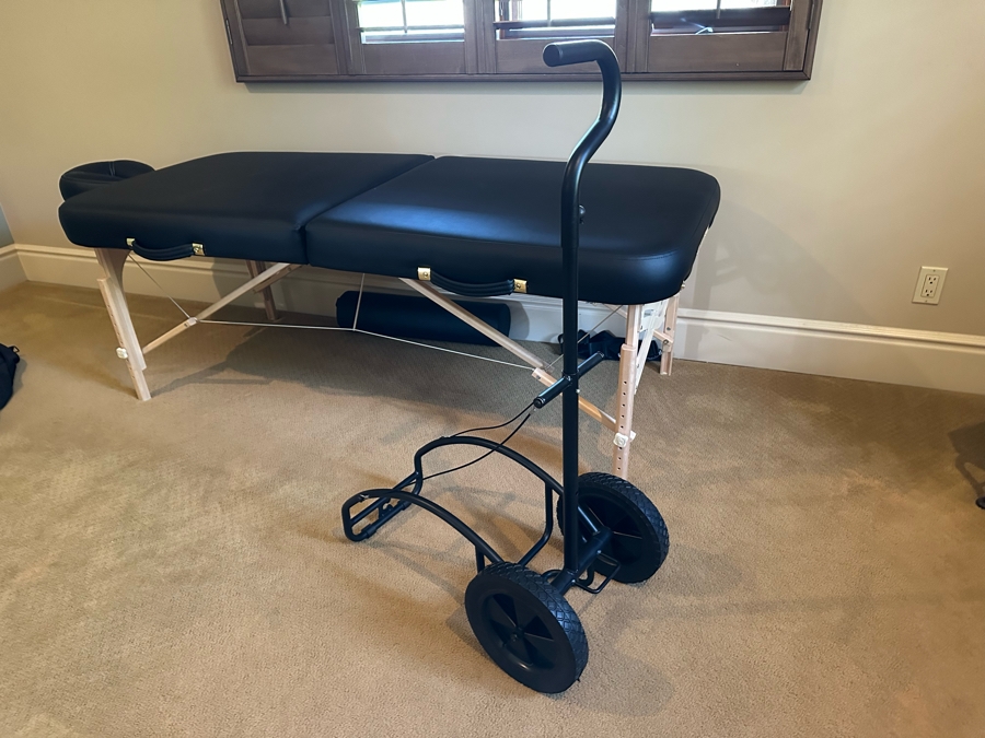 EarthLite Folding Portable Massage Table With Bag And Rolling Carrier 7'1'W X 2'8'D X 2'3'H [CR] [Photo 11]