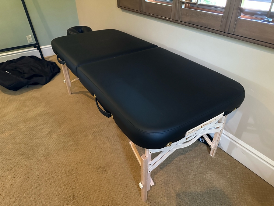 EarthLite Folding Portable Massage Table With Bag And Rolling Carrier 7'1'W X 2'8'D X 2'3'H [CR] [Photo 2]