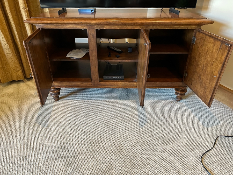 Wooden Credenza Cabinet With Three Doors 5'W X 2'1'D X 2'10'H [CR] [Photo 5]