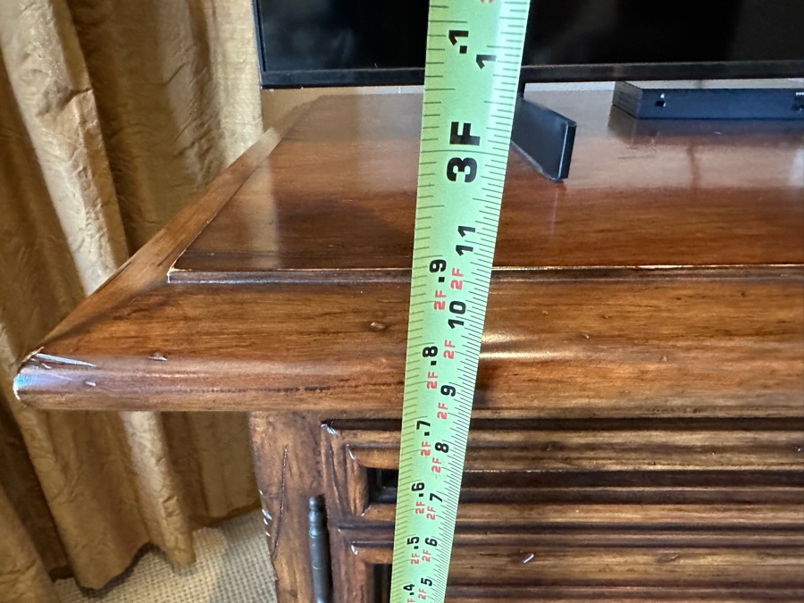 Wooden Credenza Cabinet With Three Doors 5'W X 2'1'D X 2'10'H [CR] [Photo 8]