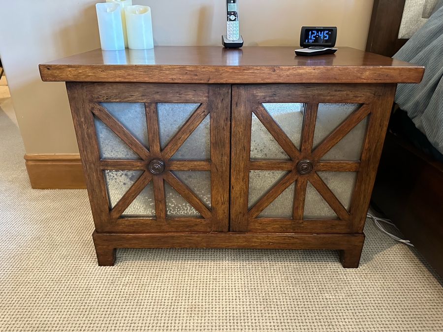 PAIR Of Wooden Nightstands Cabinets With Doors 3'2'W X 1'10'D X 2'3'H [CR] [Photo 4]