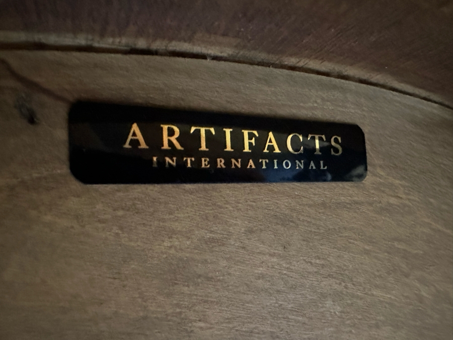 Round Wooden Pedestal Table By Artifacts International 3'10'R X 2'10.5'H [CR] [Photo 6]