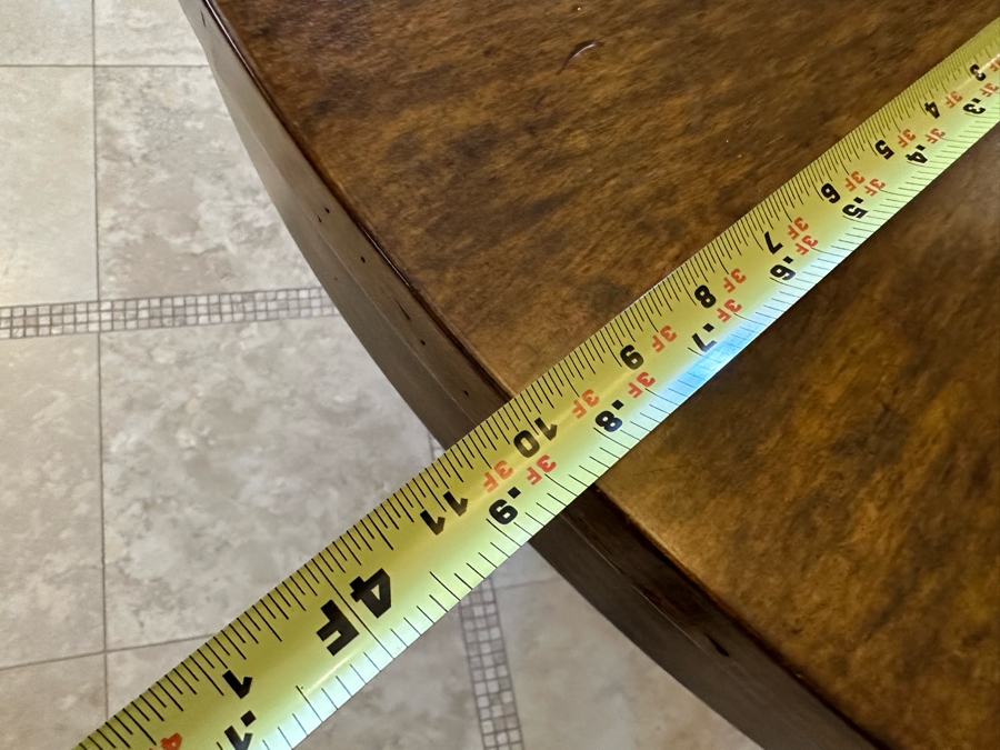 Round Wooden Pedestal Table By Artifacts International 3'10'R X 2'10.5'H [CR] [Photo 8]