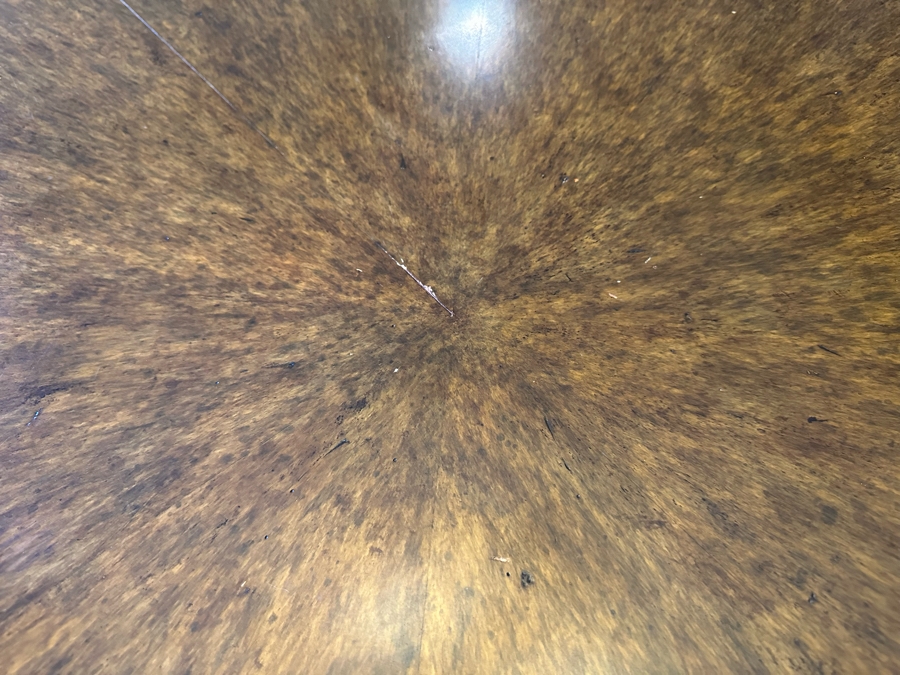 Round Wooden Pedestal Table By Artifacts International 3'10'R X 2'10.5'H [CR] [Photo 4]