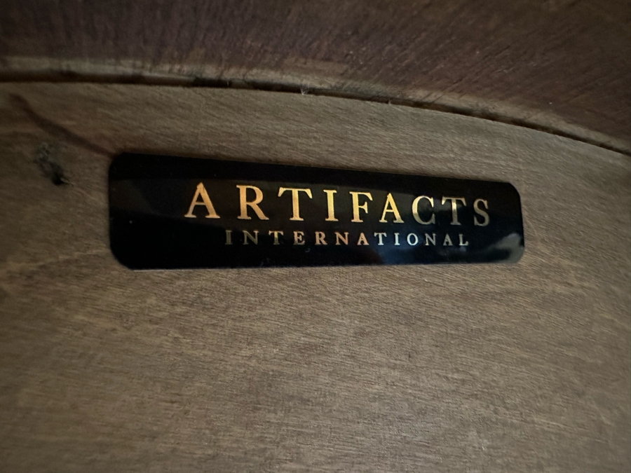 Round Wooden Pedestal Table By Artifacts International 3'10'R X 2'10.5'H [CR] [Photo 7]