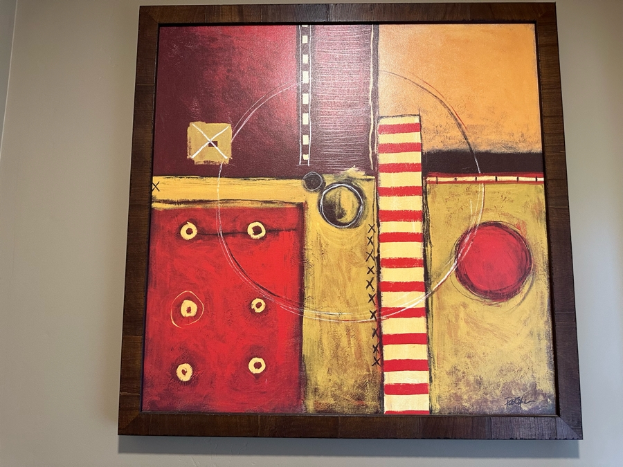 Pair Of Modern Canvas Prints 2'6' X 2'6' [CR] [Photo 4]