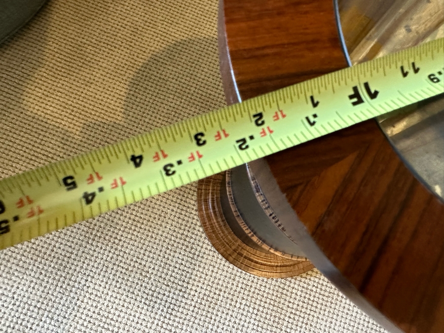 Contemporary Round Side Table With Glass Inset Top 1'2'R X 2'H [CR] [Photo 4]