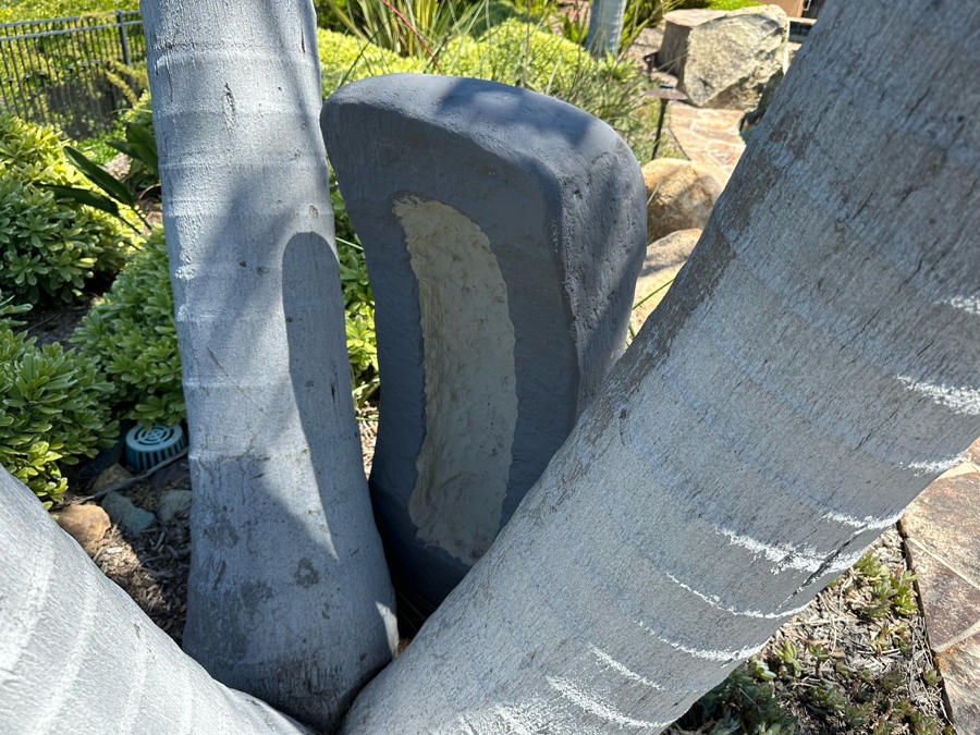 Pair Of Molded Resin Easter Island Statues 1'2'W X 1'3'D X 2'10'H [CR] [Photo 8]