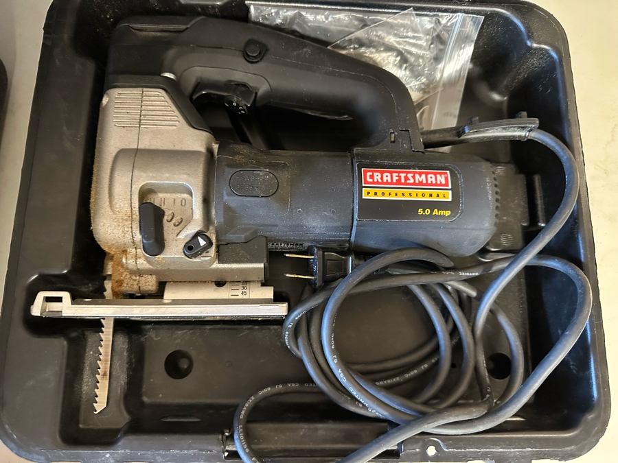 Power Tool Lot Featuring Pair Of Skilsaws, Reciprocating Saw & Craftsman Jigsaw [CR] [Photo 5]