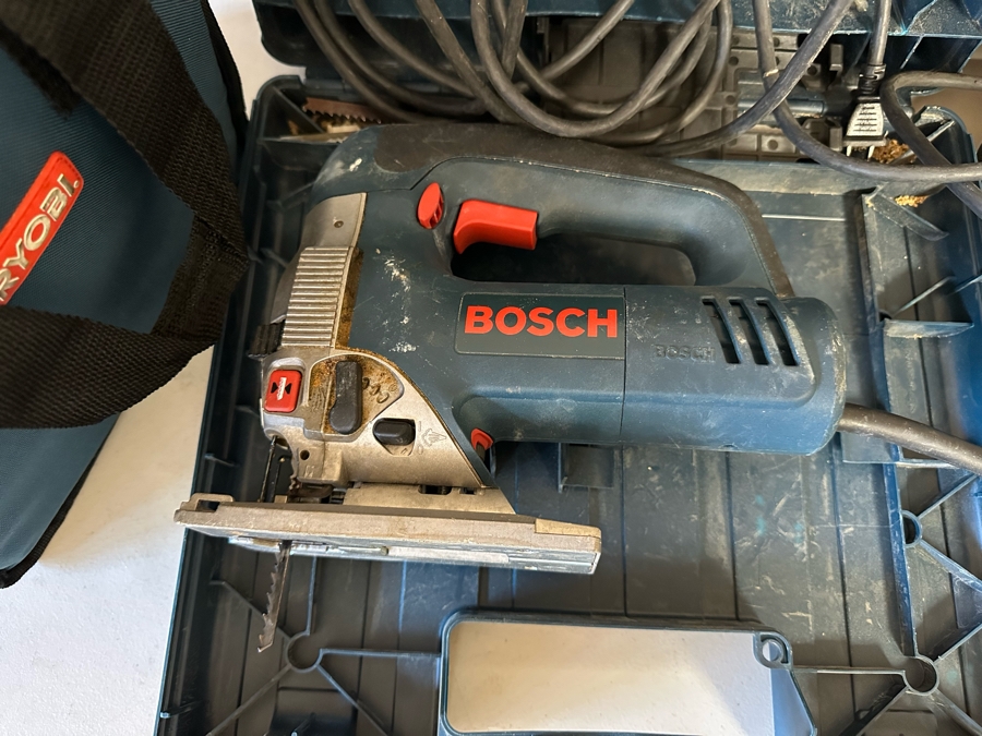 Power Tool Lot Featuring Jigsaw, Sanders, And Pair Of Finish Nailers [CR]