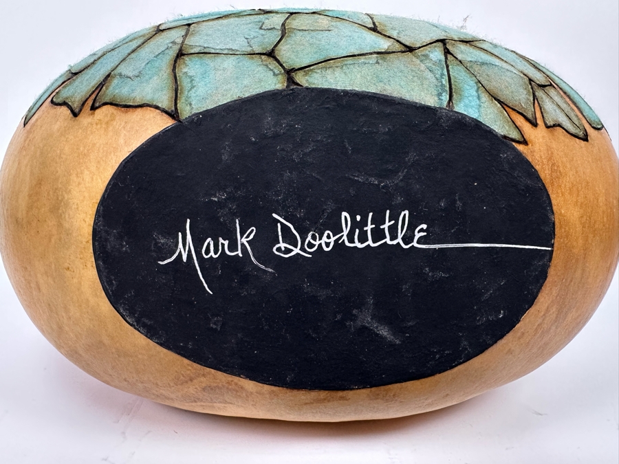 Mark Doolittle Studio Signed Dragonfly Gourd Sculpture 12W X 6D X 14H [Photo 19]