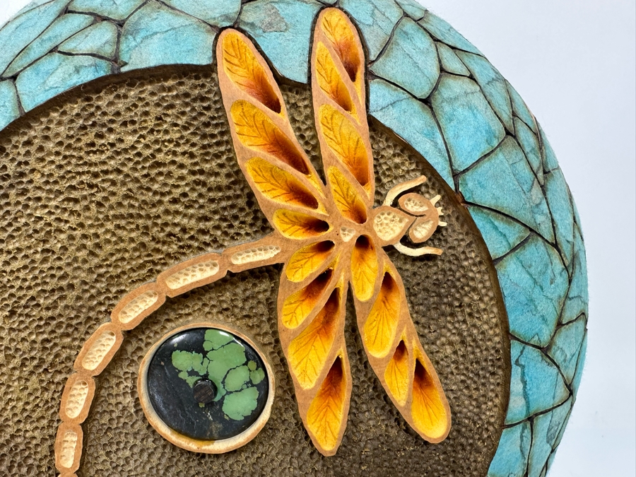 Mark Doolittle Studio Signed Dragonfly Gourd Sculpture 12W X 6D X 14H [Photo 6]