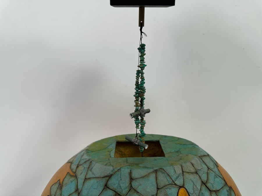 Mark Doolittle Studio Signed Dragonfly Gourd Sculpture 12W X 6D X 14H [Photo 9]