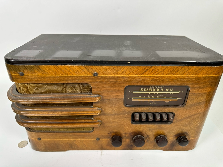 Vintage Art Deco Vacuum Tube Belknap Radio Model 791 - Turns On And ...