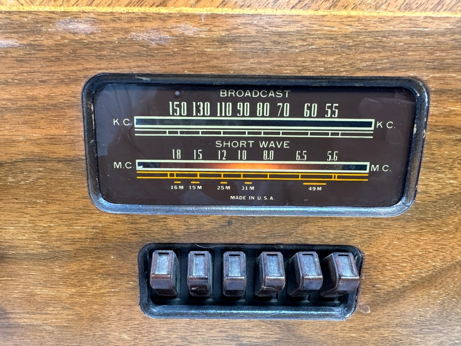 Vintage Art Deco Vacuum Tube Belknap Radio Model 791 - Turns On And Hums But Needs Servicing  [Photo 17]