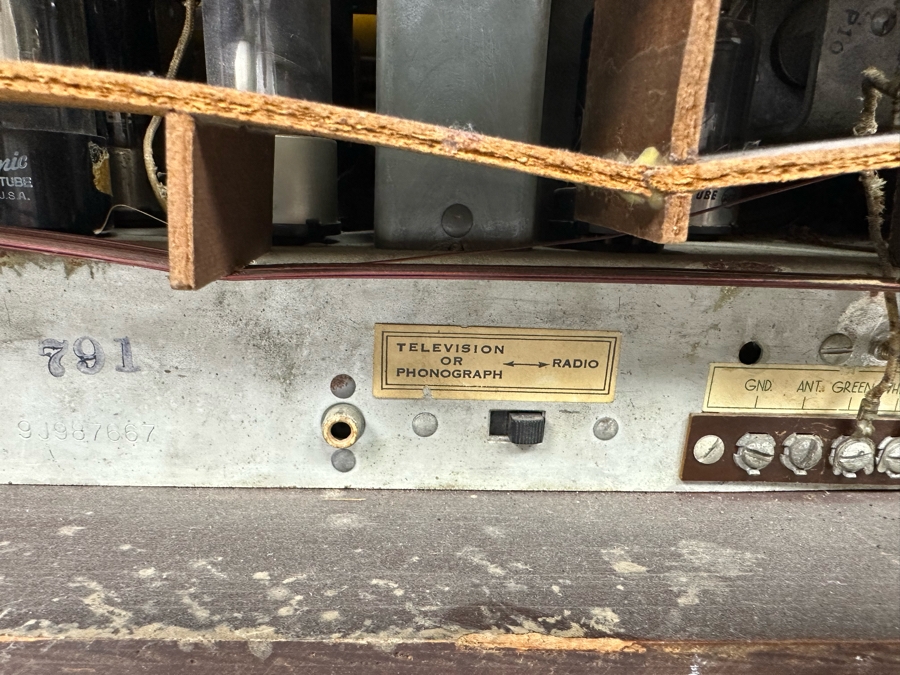 Vintage Art Deco Vacuum Tube Belknap Radio Model 791 - Turns On And Hums But Needs Servicing  [Photo 11]