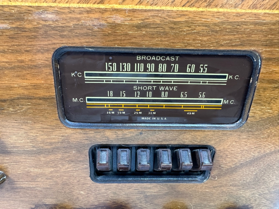 Vintage Art Deco Vacuum Tube Belknap Radio Model 791 - Turns On And Hums But Needs Servicing  [Photo 7]