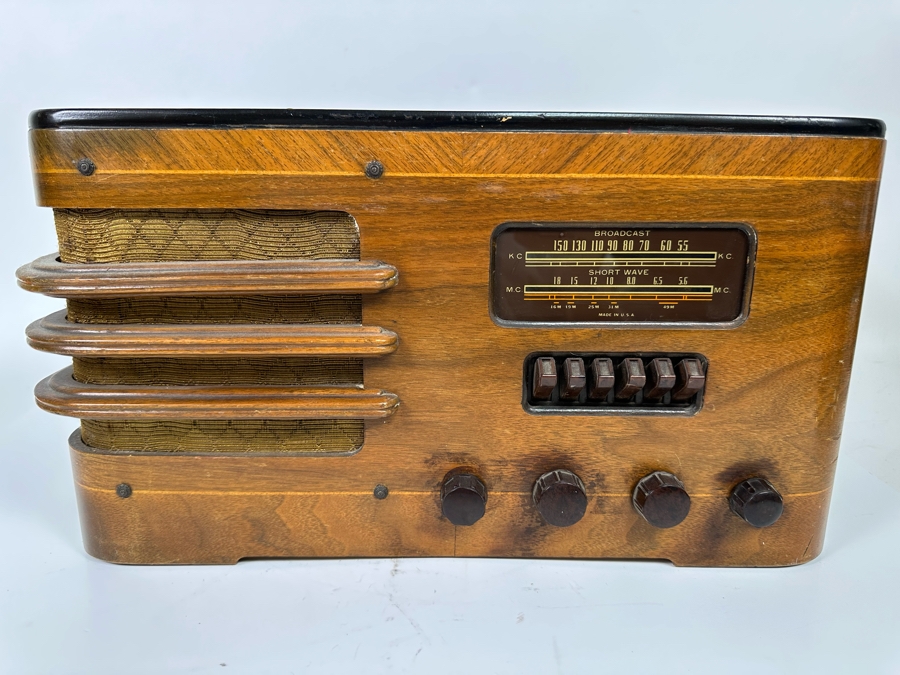 Vintage Art Deco Vacuum Tube Belknap Radio Model 791 - Turns On And Hums But Needs Servicing  [Photo 2]