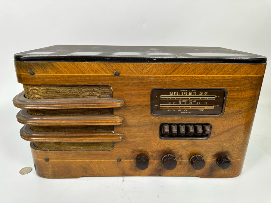 Vintage Art Deco Vacuum Tube Belknap Radio Model 791 - Turns On And Hums But Needs Servicing  [Photo 5]