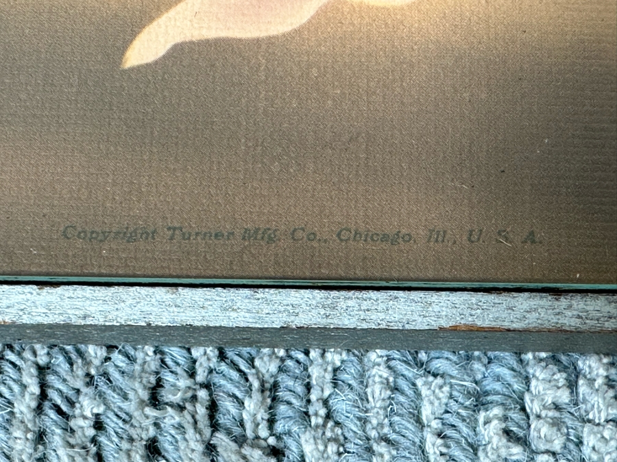 Vintage Flamingos Wall Mirror By Turner Mfg Co 32.5 X 22.5 [Photo 8]