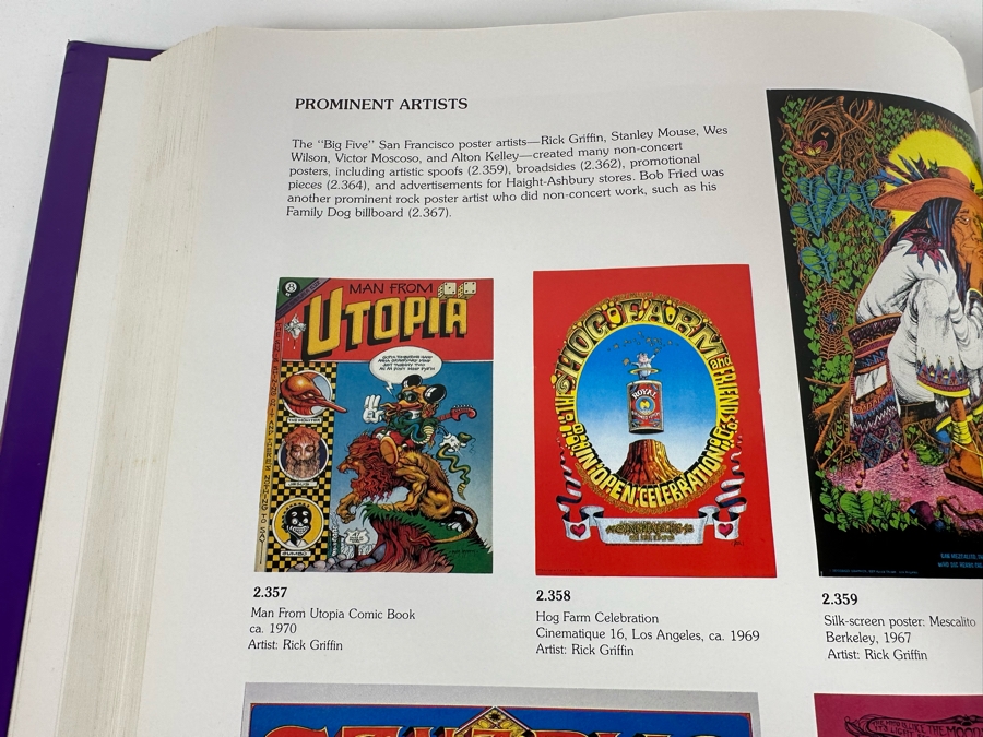 The Art Of Rock Posters From Presley To Punk By Paul D. Grushkin Hardcover Book [Photo 9]