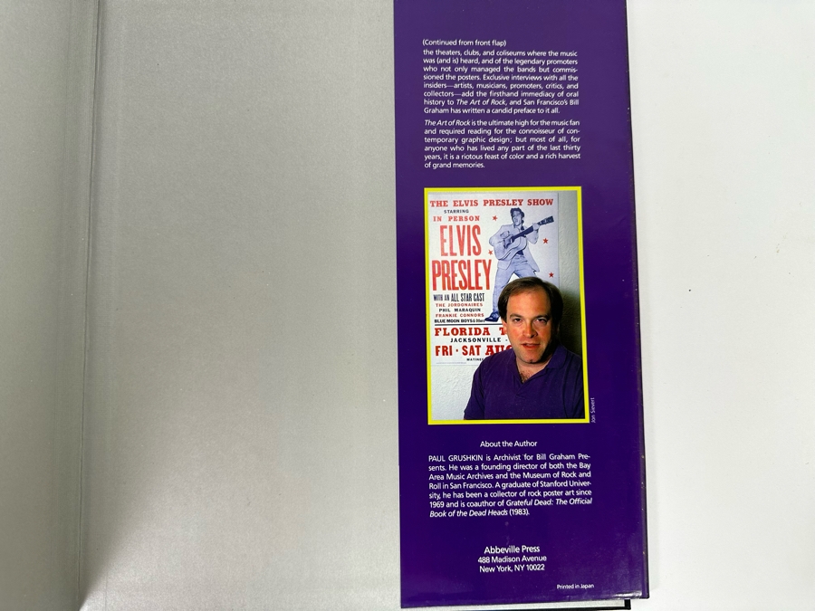 The Art Of Rock Posters From Presley To Punk By Paul D. Grushkin Hardcover Book [Photo 4]