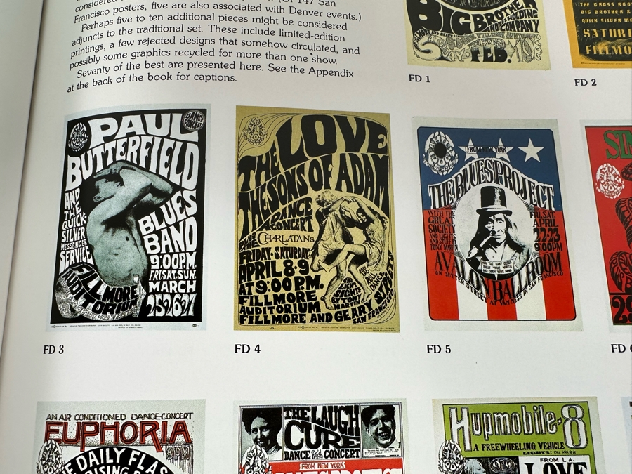 The Art Of Rock Posters From Presley To Punk By Paul D. Grushkin Hardcover Book [Photo 13]
