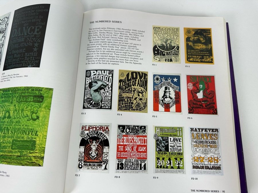 The Art Of Rock Posters From Presley To Punk By Paul D. Grushkin Hardcover Book [Photo 12]