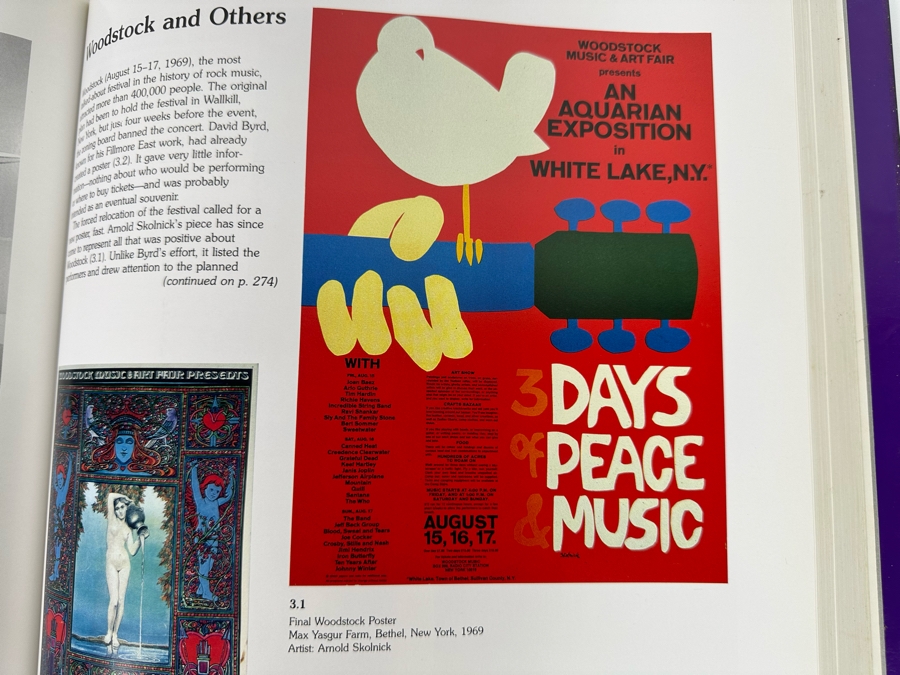 The Art Of Rock Posters From Presley To Punk By Paul D. Grushkin Hardcover Book [Photo 8]