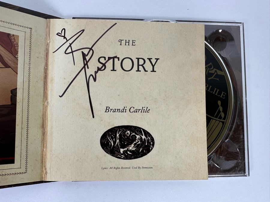 Autographed Brandi Carlile The Story Music CD [Photo 3]